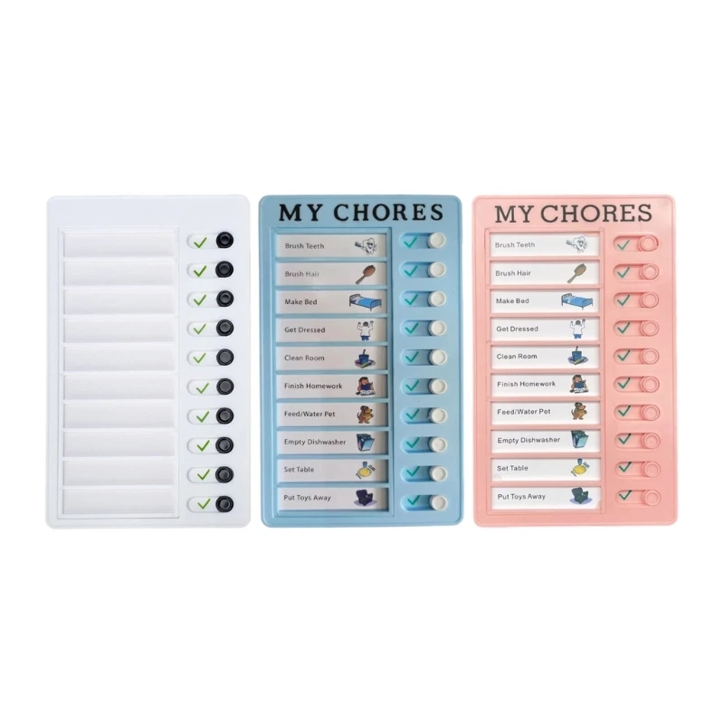 Daily Routine Chart For Kids Reusable Time Management Board Visual Schedule Board Daily Chore Checklist Board 12x20cm