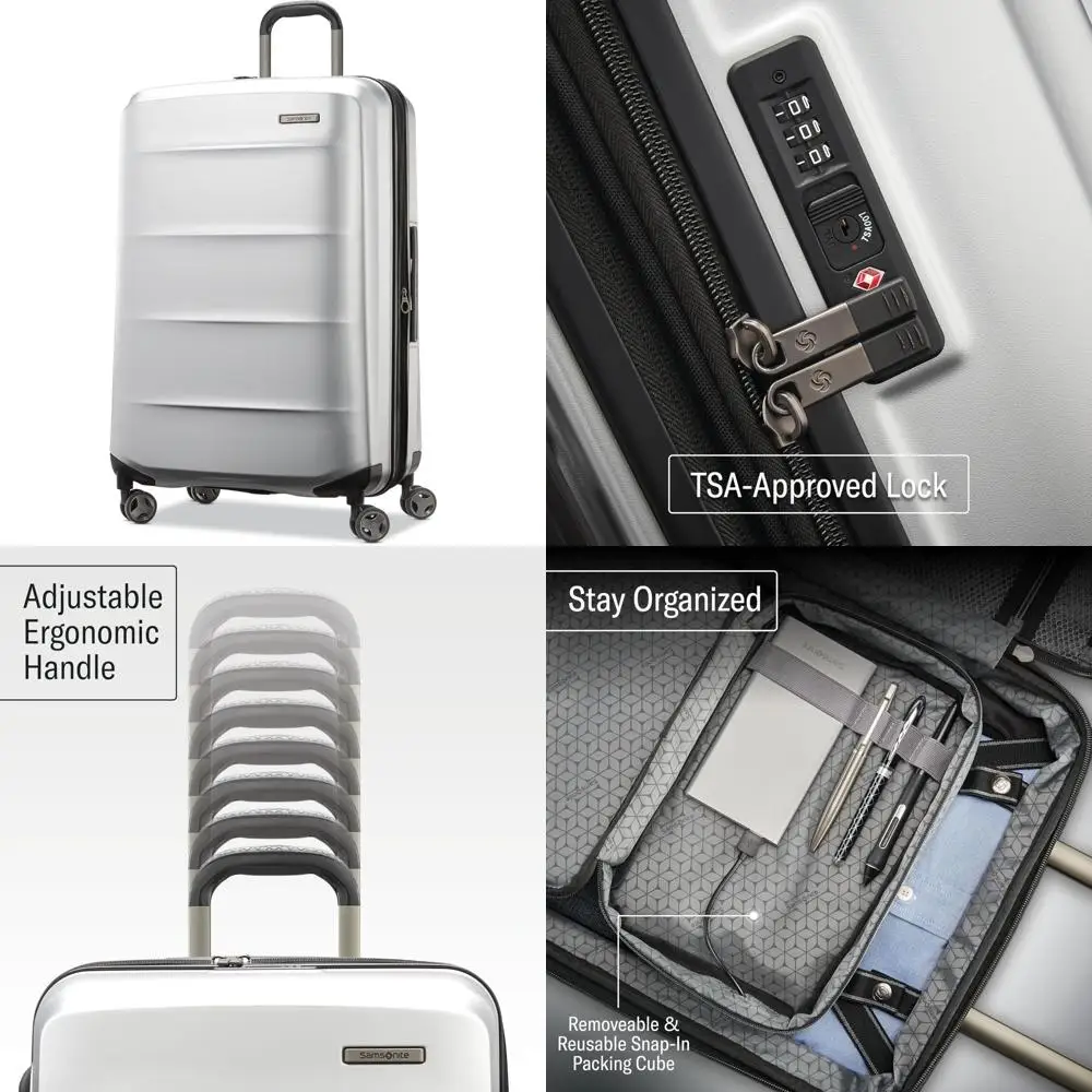 

Lightweight Hardshell 28-Inch Large Luggage - Durable Impact Resistant, 360° Aero Trac Spinner Wheels, Ideal for Travel