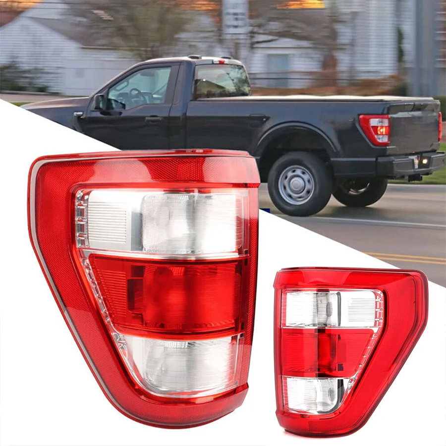 Wooeight 1Pc Car Rear Bumper Tail Light Stop Brake Lamp Left/Right Reversing Signal Lamp Fit For Ford F150 F-150 2021-2023