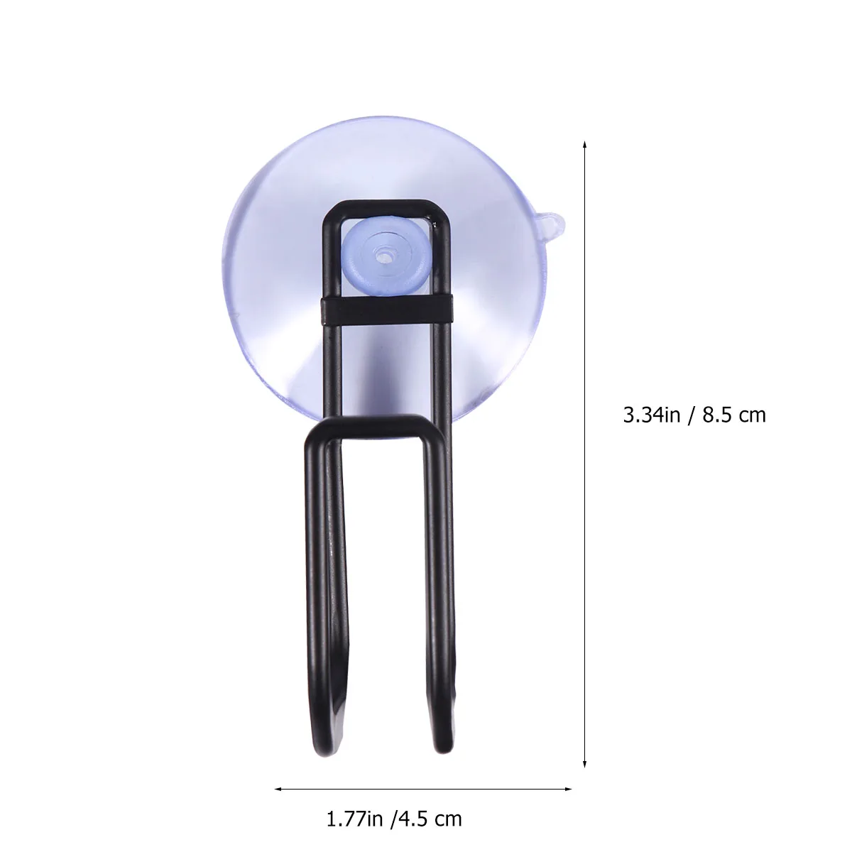 U-Shaped Stainless Steel Sponge Holder Suction Cup Black Rust Resistant Drain For Kitchen Sink Wall Mountable Space Saving