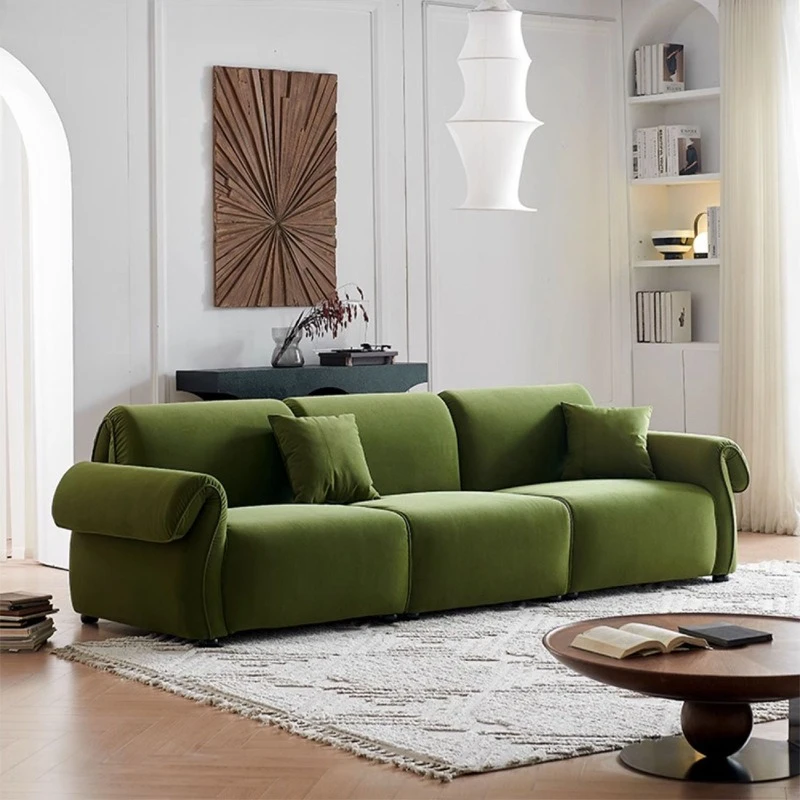 Octopus retro sofa French living room small apartment dark green puffs sofa designer cream wind zetels woonkamer Home furniture