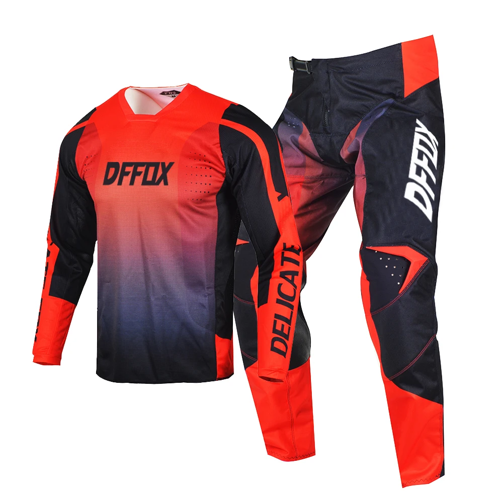 

DFFOX Джерси Брюки Комбо Мотокросс Dirtbike Offroad Racing Sx Mx Костюм Мужской комплект снаряжения