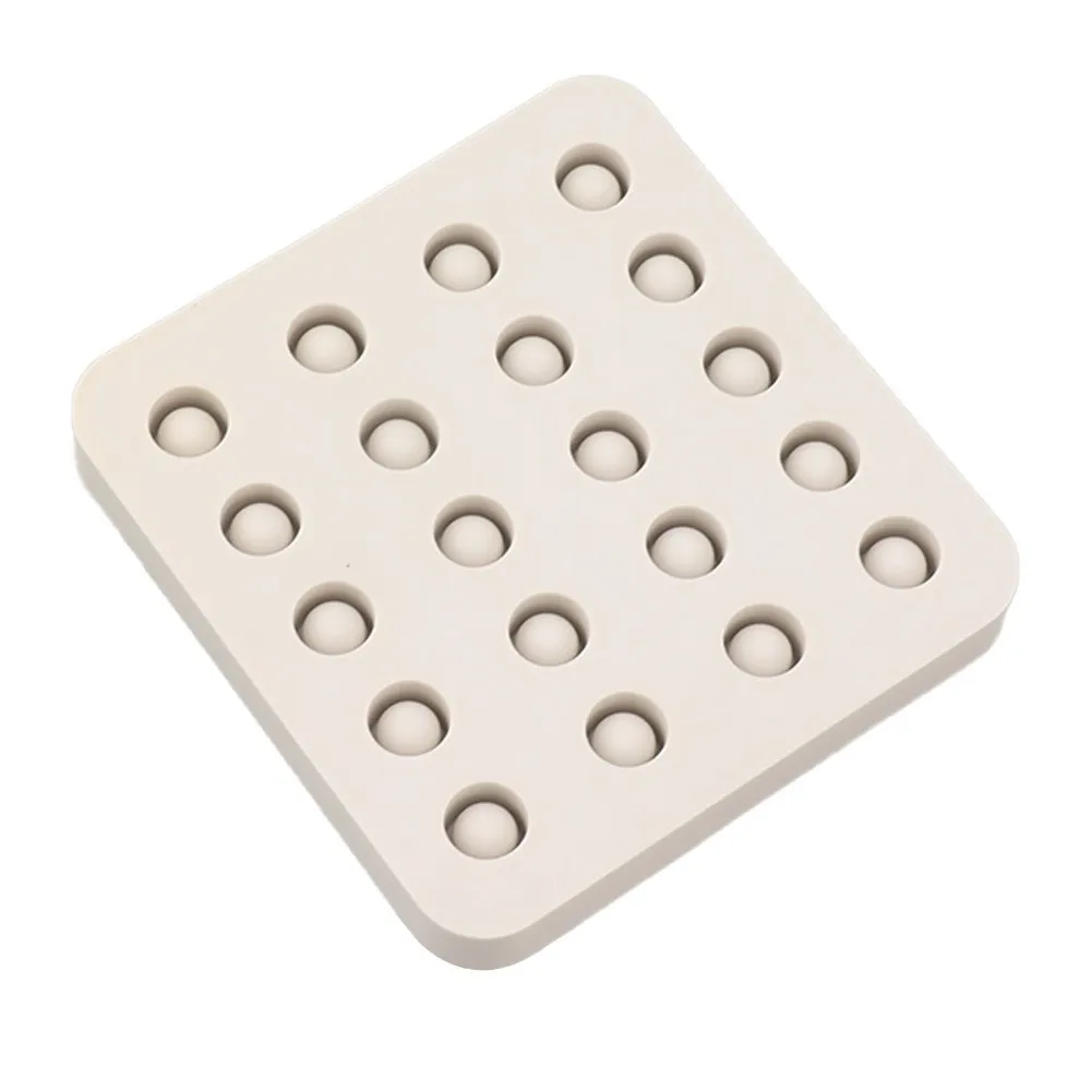 Labor-Saving Silicone Silicone Mold Flexible 4-Row Bee Cell Cup Mold Queen Bee Rearing Mold Beekeeping Supplies