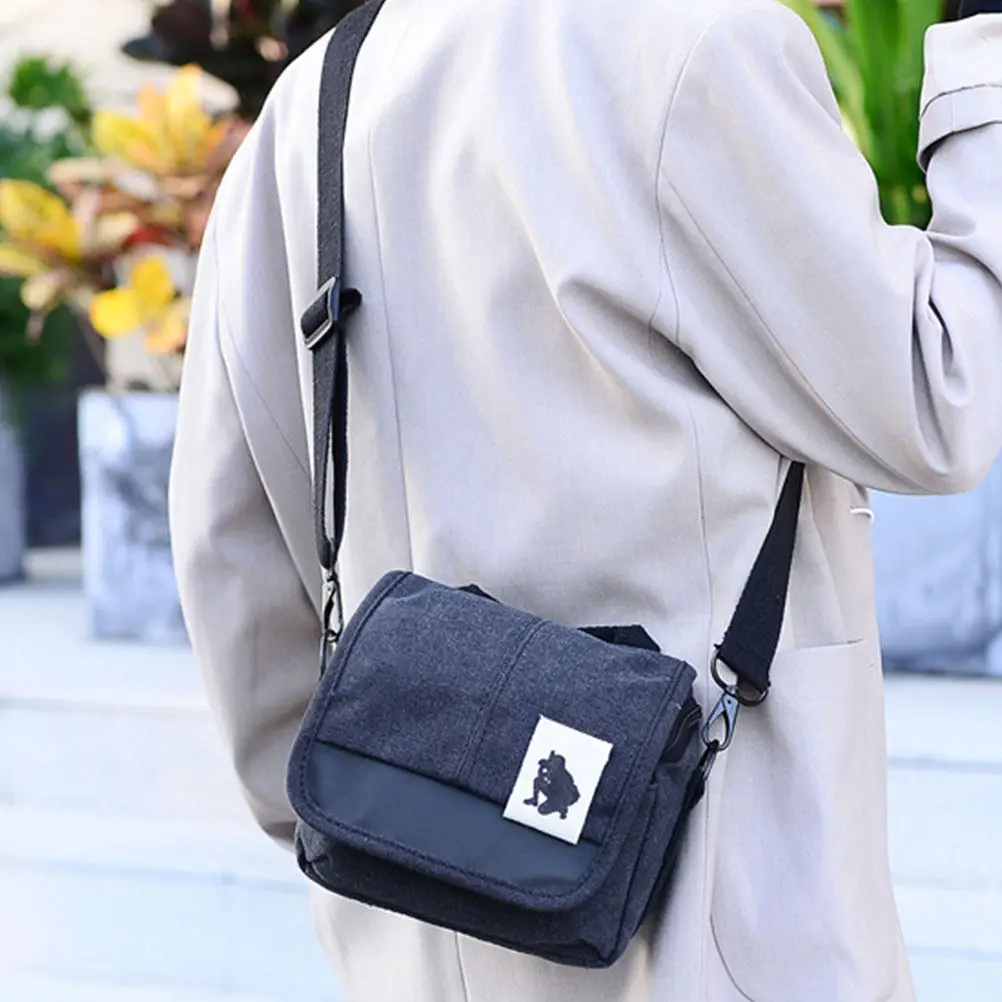 Heavy-Duty Canvas Camera Protector Pouch Waterproof Compact Camera Bag Fits Most Dslr Mirrorless Cameras Travel Outdoor Storage