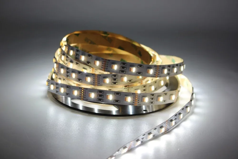 10mm 12mm 12V 24V 48V 5050 RGBCCT  LED Strip RGBCCT 5 Color in 1 LED Chip,60/96/112 LED/M IP20 IP65 IP67 Waterproof LED Tape