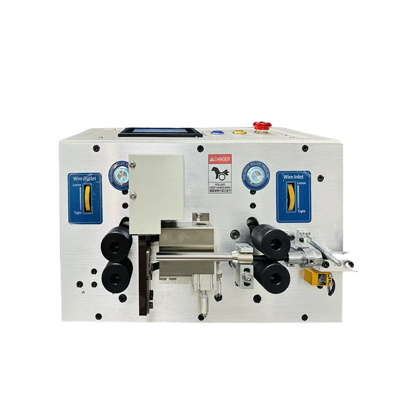 Automatic multi-core w-ire sheathed wi-re inner and outer integrated wire stripping machine wir-e and cable offline cutting wire