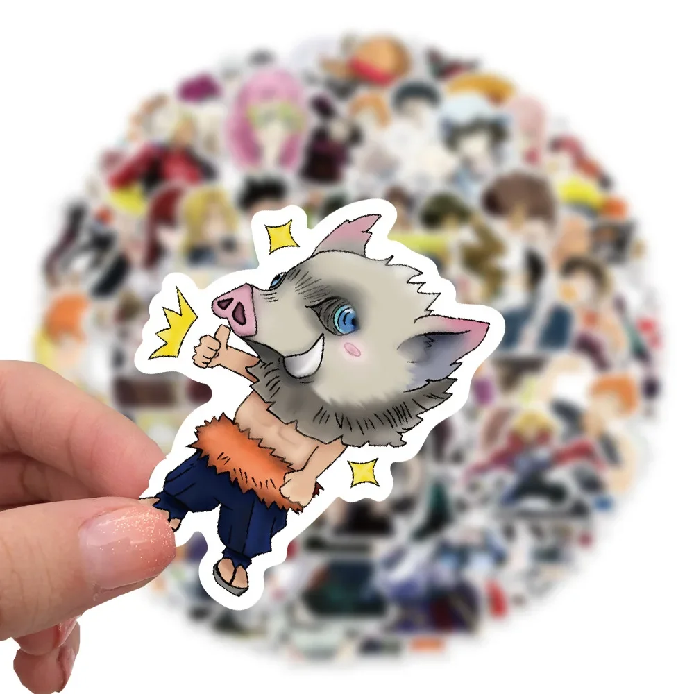 50/100PCS Mix Anime Stickers Waterproof DIY Graffiti Phone Laptop Luggage Guitar Notebook Cup Cartoon Stickers Kids Toy