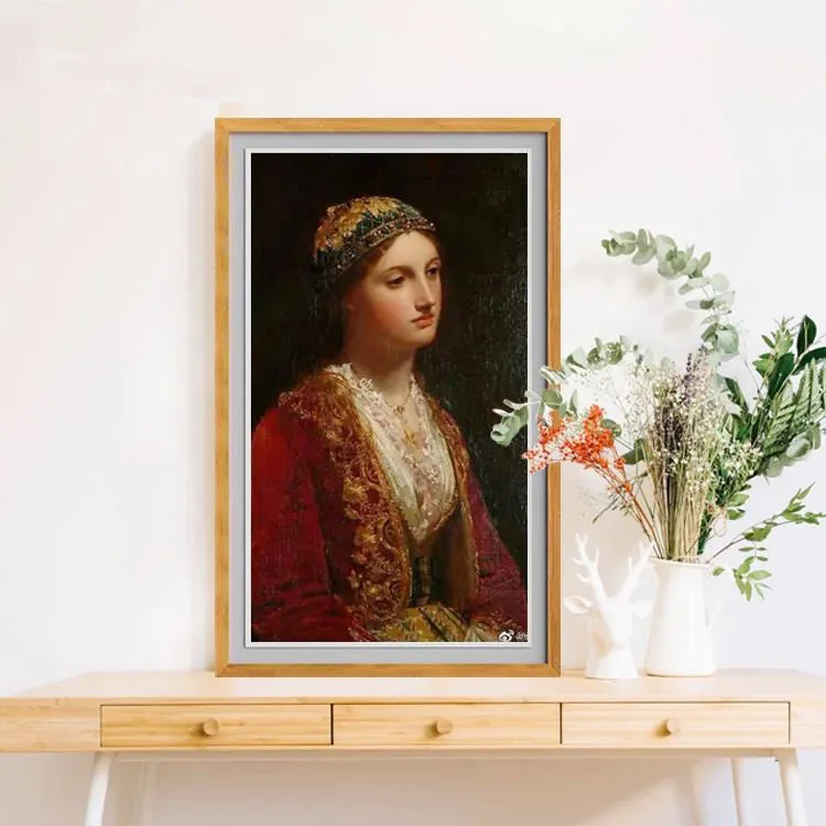 Wall Mount Digital Picture Frame 32 Inch Smart Digital Photo Frame 21 43 55 Inch Wooden Frame Support Remote Control