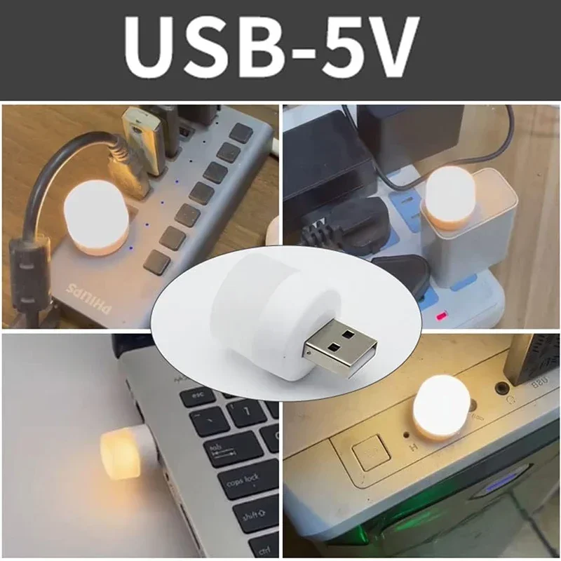 Wholesale Mini USB Night Light Bulbs Warm White Eye Protection Book Reading Lights USB Plug PC Mobile Power Charging LED Lamps