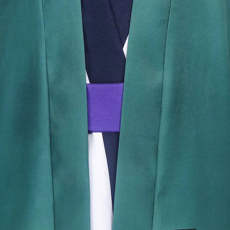 Wano country menino crianças zoro juurou disfarce traje cinto manto anime uma peça cosplay roupas extravagantes cosplay carnaval festa terno