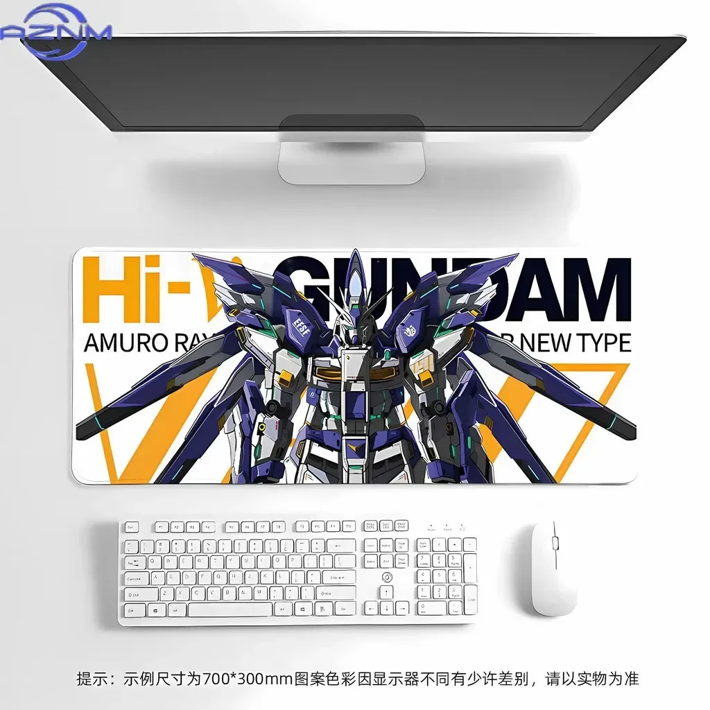 Anime RX-0 Unicorn Mecha Tech Style Mouse Pad, Rubber Non-Slip Base, Smooth Surface for Gaming, Desktop Keyboard and TCG Card Ga
