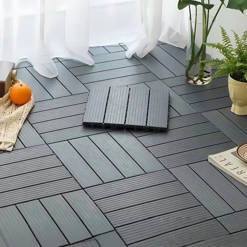 Waterproof and Corrosion-resistant Snap on Panel,Suitable for Balconies and Terraces Easy To Assemble,Dark Color Version