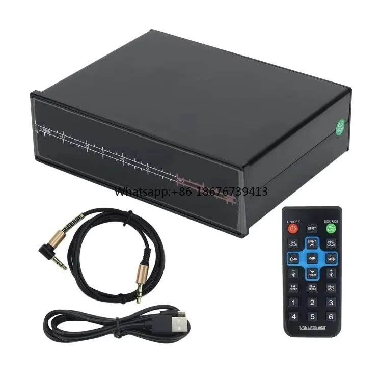 Hot Seller One Little Bear VU56 PRO Two-Color LED Stereo Music Rhythm Light 2* Bits LCD Modules with Spectrum Display