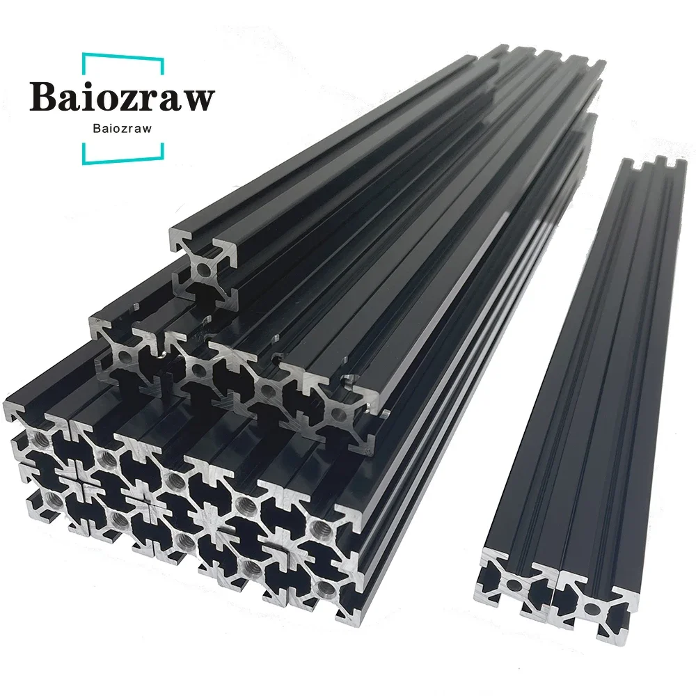 Customized! Baiozraw  Misumi Extrusion Frame Kit   3D Printer Black  Anodized Blind Joints Extrusion Frame for Voron 2.4 Parts