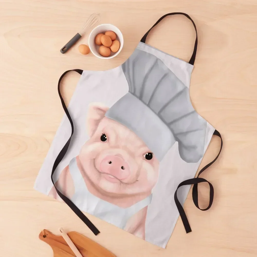 

Pig Chef - cute piglet in a chef hat Apron Kitchen Kitchen And Household Goods Kitchen Household Items Apron