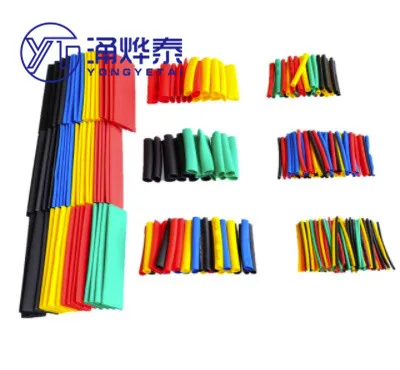 YYT Heat shrinkable tube combination 328/127PCS, insulation shrinkage, environmentally friendly flame retardant