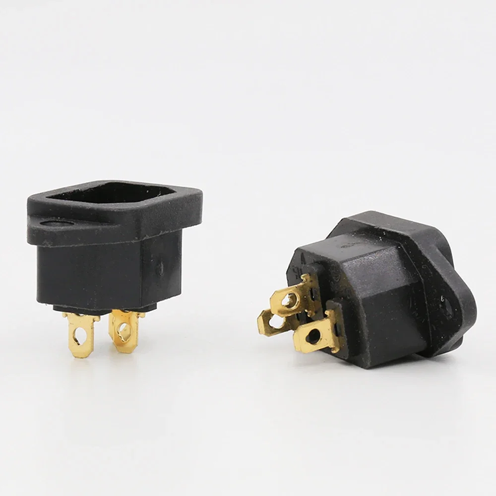 FI05G Vergoldeter IEC-Eingang, Netz-Eingangsbuchse, männlicher Panel-Eingangsstecker, HiFi – Detail 4