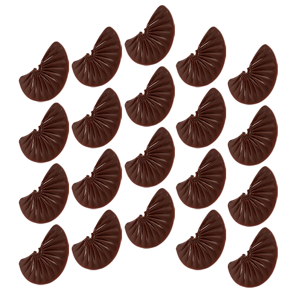 24 Pcs Imitation Chocolate Chips Chocolates Props Toy Food Simulated Model Artificial Fake Fruit and