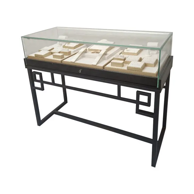 Jewelry Showcase Jewelry Jade Cabinet Museum Glass Boutique Showcase Antique Display Rack Simple Modern