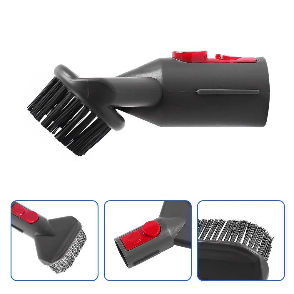Vakuum Flache Saugdüse Kopf Für Dyson V7 V8 V10 V11 V12 V15 Matratze Pinsel Kopf Runde Pinsel Weiche Bürste Teile Zubehör – Detail 7