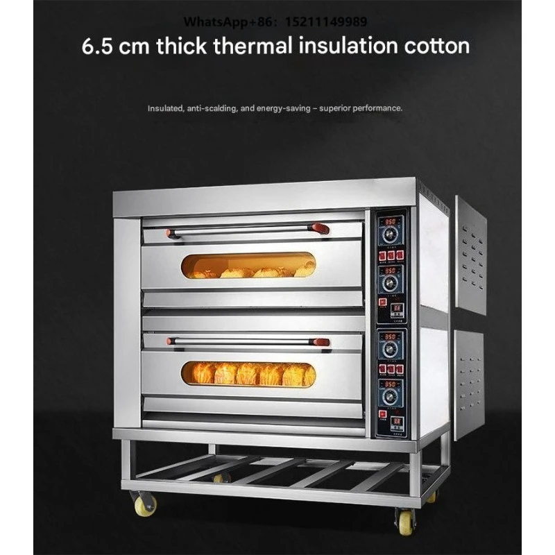 3 Deck 6 Tray Stainless Steel Bread Bakery Oven