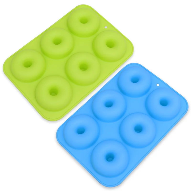 Stampo per ciambelle in Silicone riutilizzabile a 6 cavità stampo antiaderente per torta di Mousse stampo per feste di Dessert per accessori per friggitrice ad aria Ninja