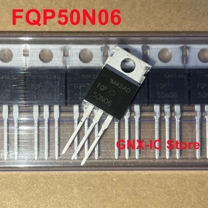 

50PCS/Lot Original New Imported FQP50N06 50N06 TO-220 MOSFET 60V 50A N-channel Transistor