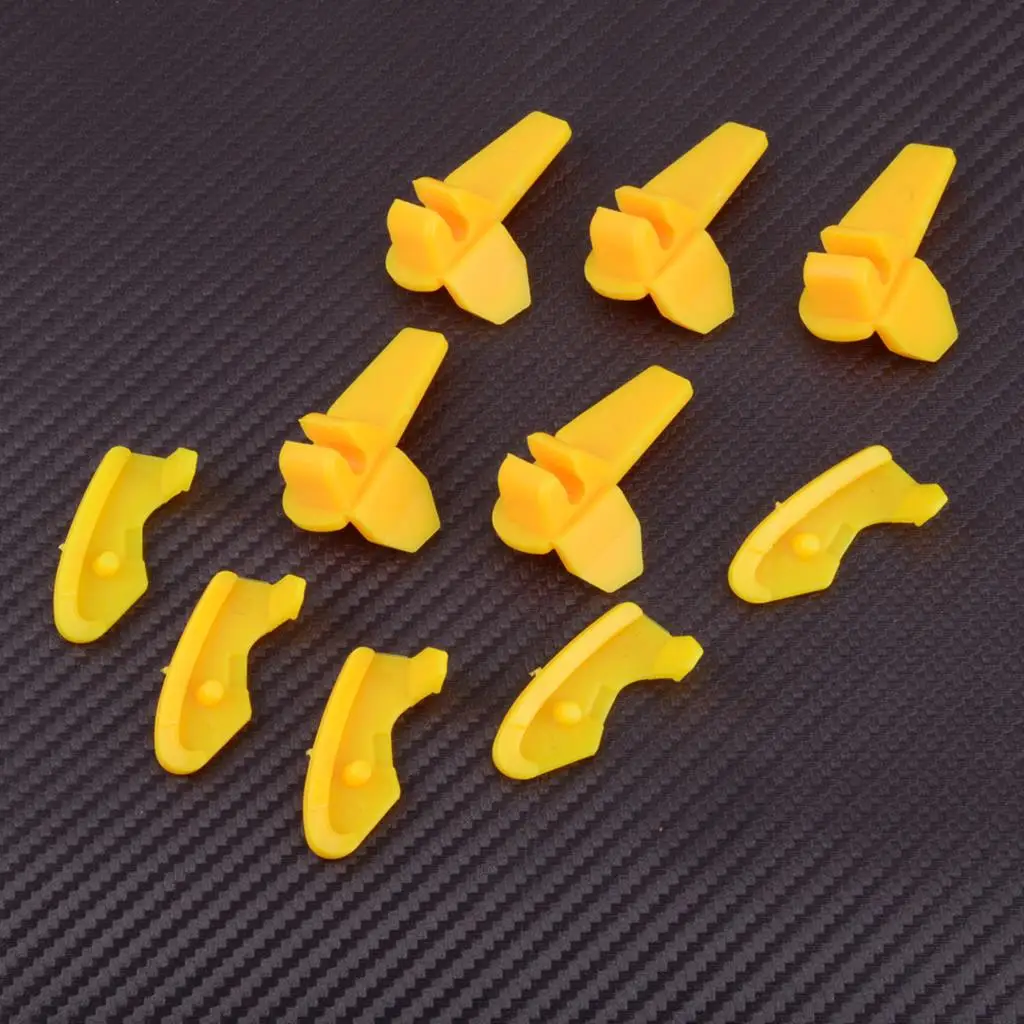 10Pcs Tire Changer Machine Nylon Mount Demount Duck Bird Head Insert Rim-Protector Yellow for Universal Car ATV Motorcycle New