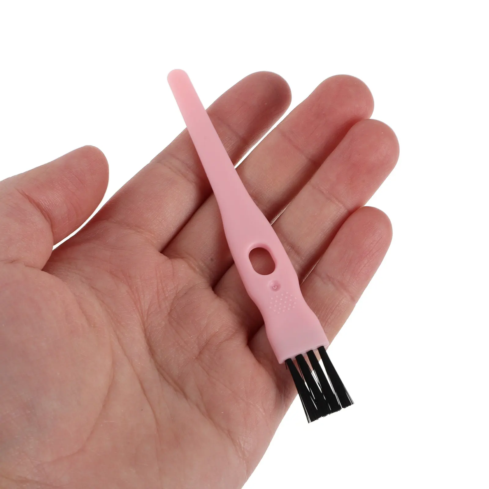 60Pcs Mini Shaver Cleaning Brush Soft Nylon Bristles Plastic Handle Grooming Tool Brush Electric Razor Trimmer Detail Groove