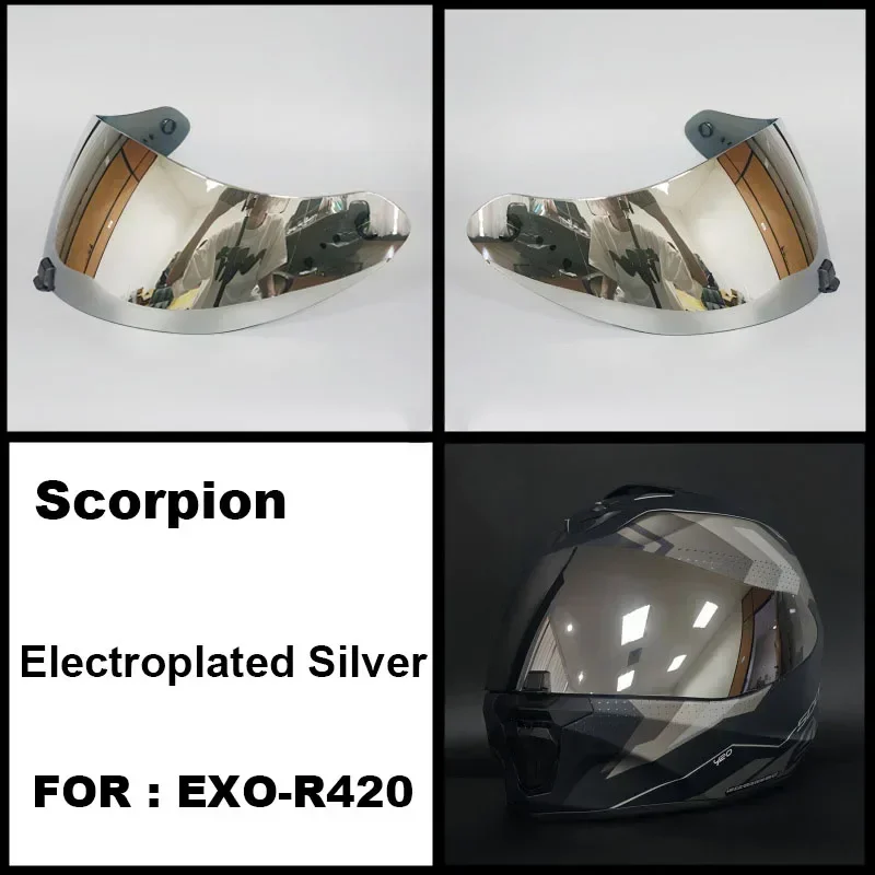 Capacete SCORPION EXO-R420 Helmet Visor Shield Lens Motorcycle Accessories Full Face Helmet Anti-UV Scorpion EXO-R420 Casco Moto