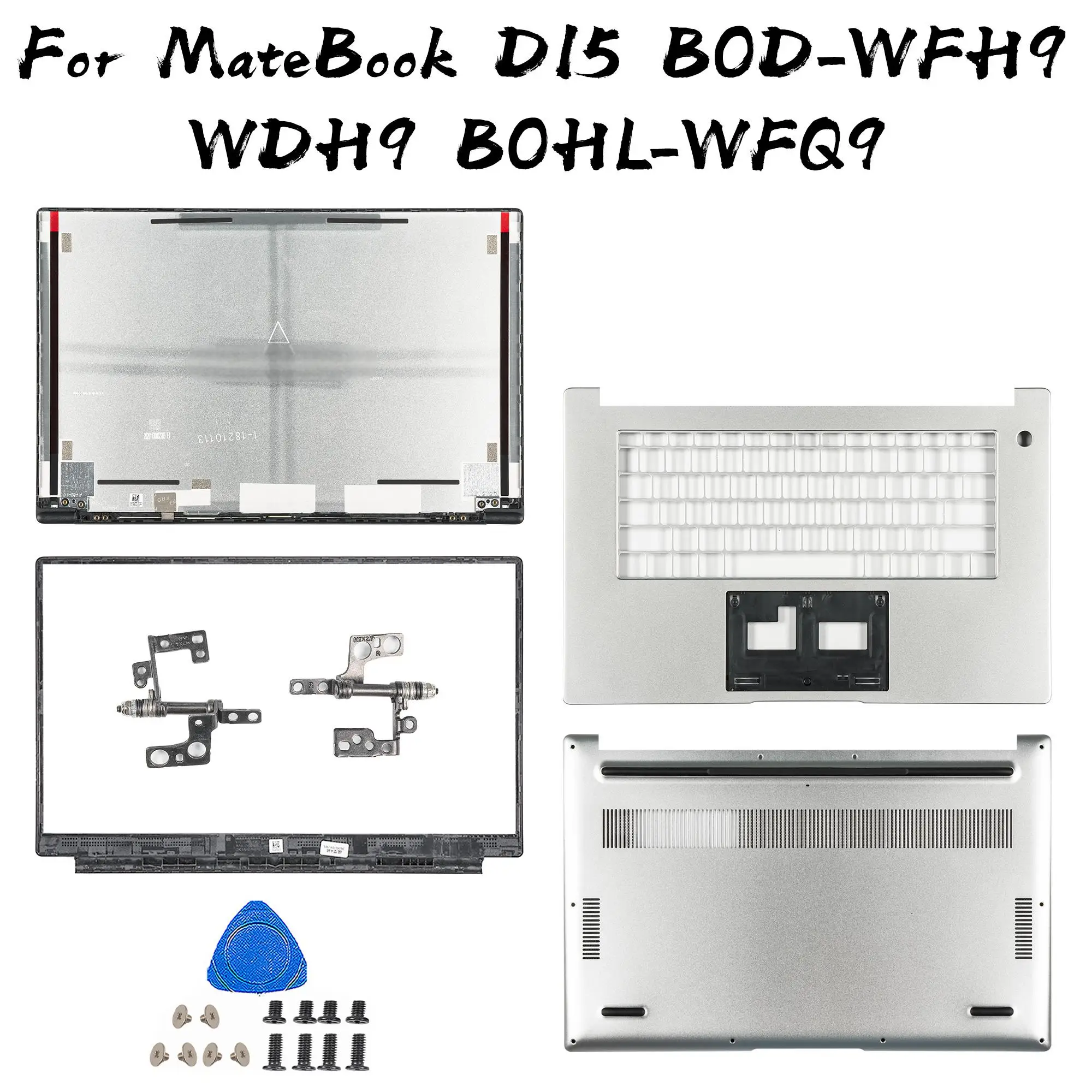 

Запчасти для ноутбука MateBook D15 BOD-WFH9 WDH9 BBZ-WBH9 BOHL-WFQ9, задняя крышка ЖК-дисплея/передняя панель/подставка для рук/нижний ремонт