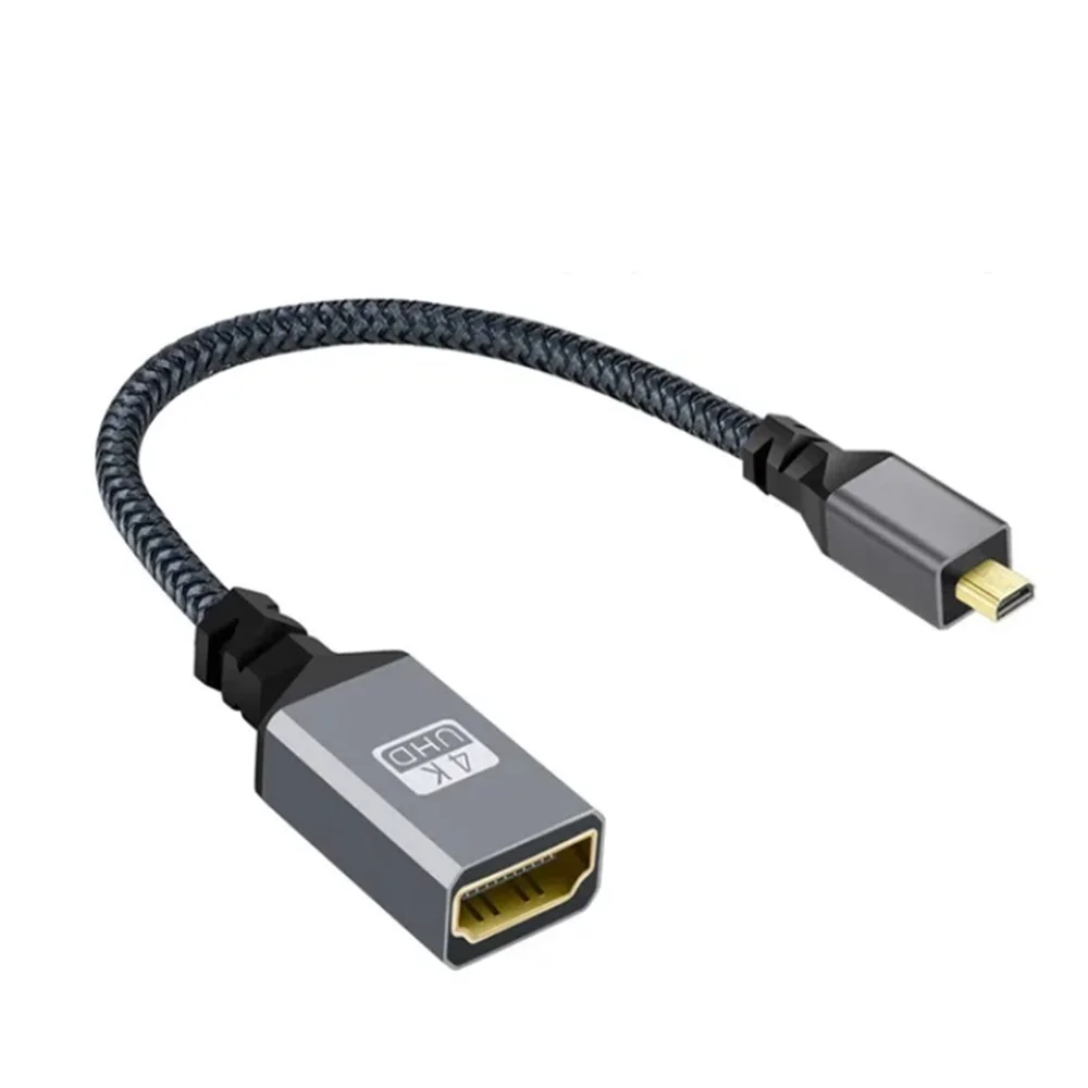 4K Mini micro hdmi Cable Male To HDMI Female HDTVI Cable HD 4K@60HZ V2.0 HDMI Straight Left Right UP Down HDMI Extension Cable