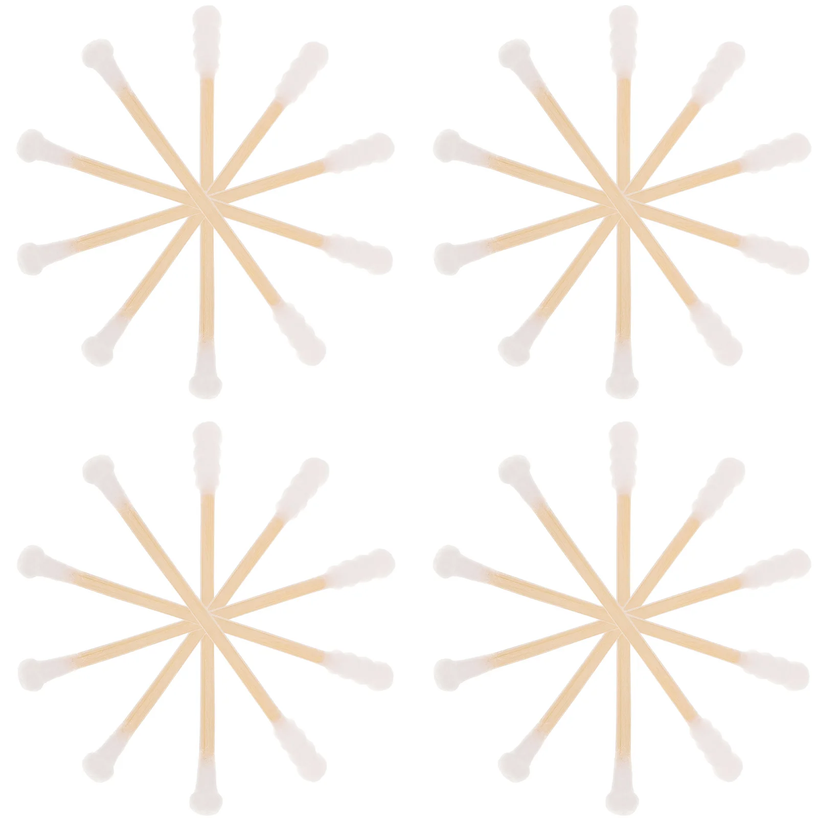 

100Pcs Double Ended Cotton Swabs Bamboo Disposable Cotton Sticks for Baby Infant Toddler Ear Cleaning Travel Home