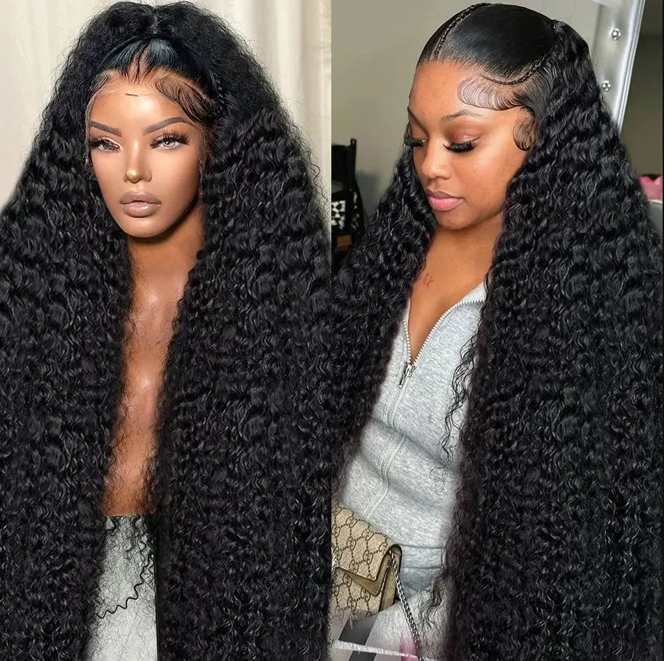 

Jarin 30 36 Inch Curly Lace Front Human Hair Wig 13X4 Lace Wig 13X6 Human Hair Lace Frontal Wig Deep Wave 5X5 Closure Wigs