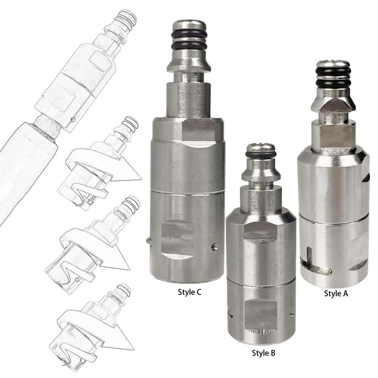 Anti-Winding Adaptor For KARCHER Bosch AQT Daewoo Patriot Bort Nilfisk STIHL Wash Gun 360 Degree Rotation Connector