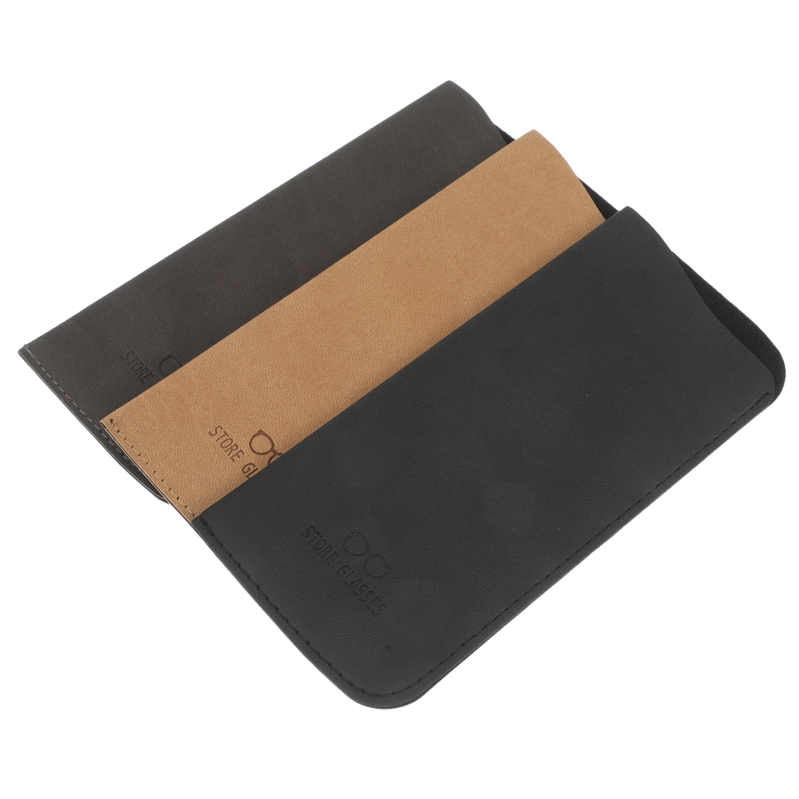 

3pcs Glasses Eyewear Pouch Sunglasses Case Soft PU Vintage ganizer Sunglasses Case Bag for Women Portable Lightweight Storage