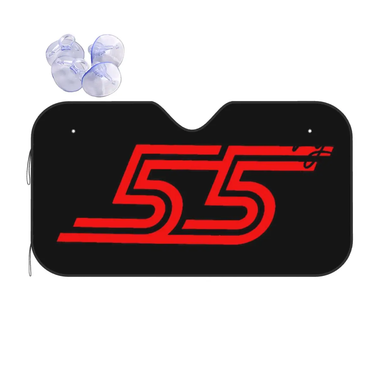 

Carlos Sainz Jr F1 Signature Graphic - Dark Sunshade Windscreen Car Front Windshield Window Sun Visor Accessories Covers