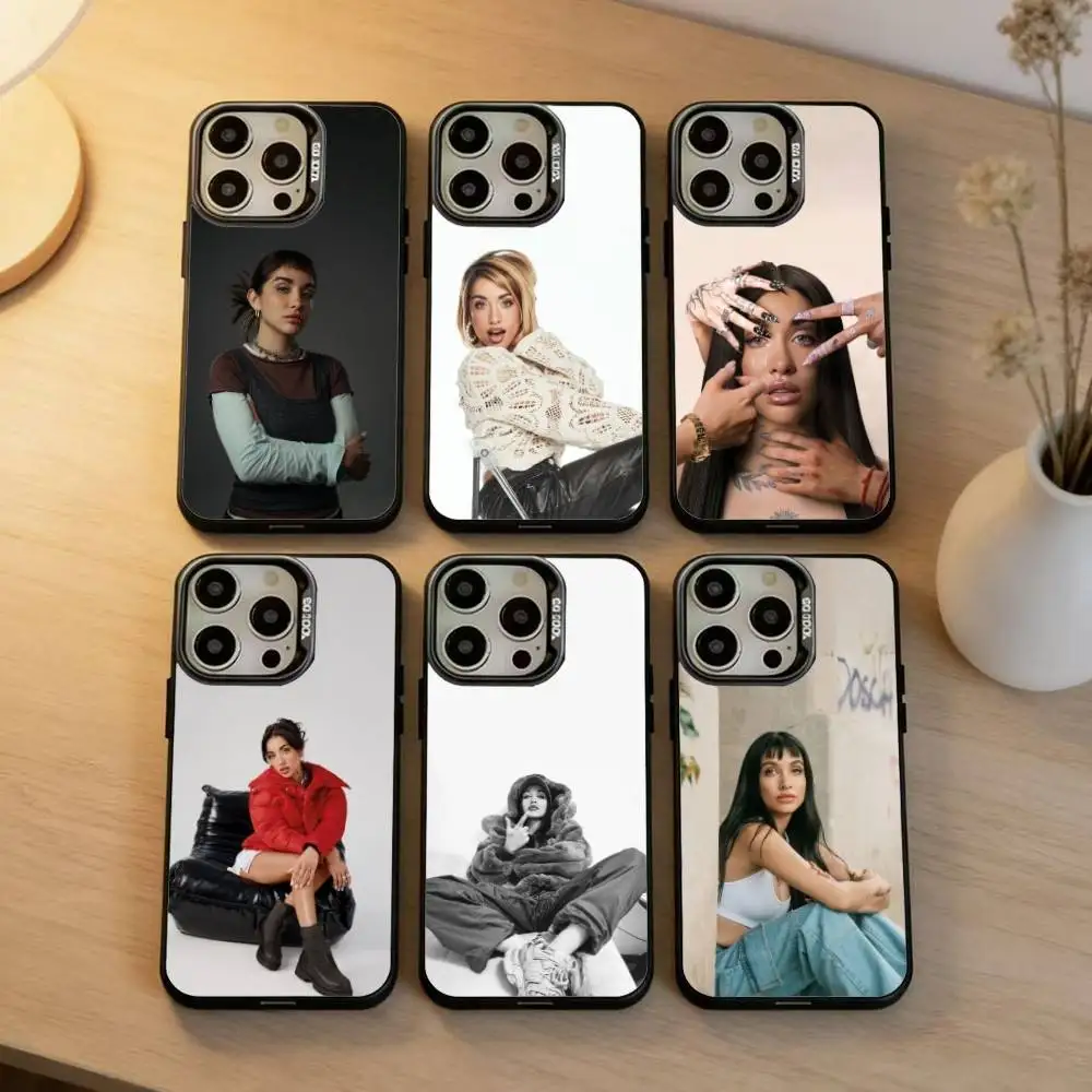 

S-singer M-Maria B-Becerra Phone Case For iPhone 16,15,14,13,12,17,Pro,MAX Black Matte Shockproof Cover