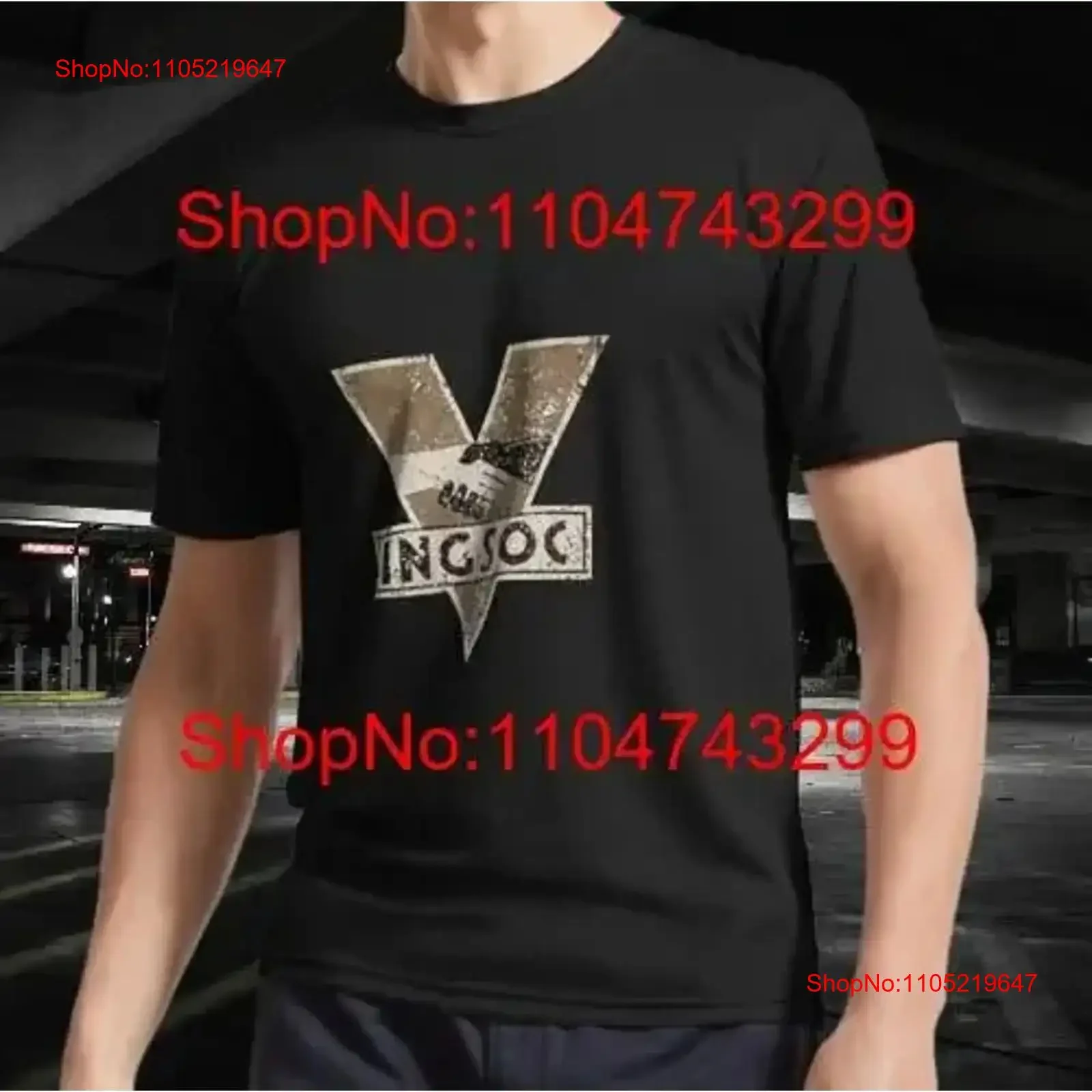 1984 INGSOC LOGO Essential Active T Shirt Funny Size S to 5XL vintage Washed homme graphic fashion Comfortable vintage Washed