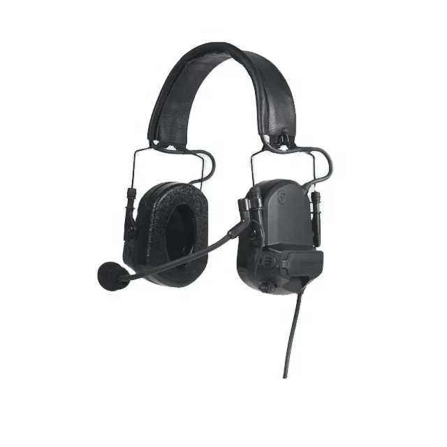 DF-5 Noise Cancelling Hearing Protection 2-way Radio Communication Tactical Headset