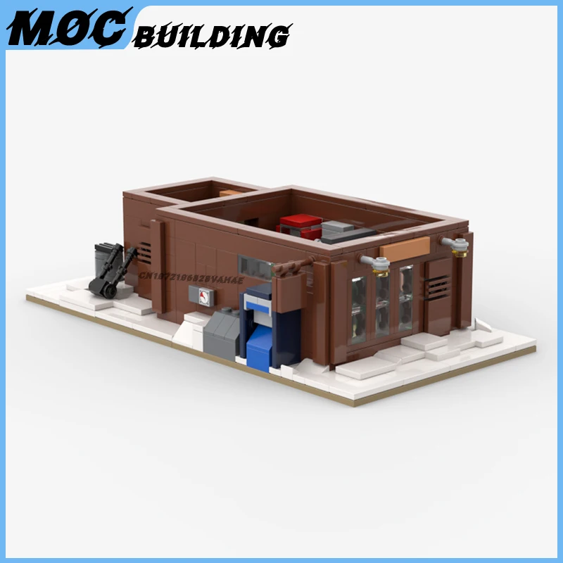 MOC Building Blocks Classic Game Series Scene Convenience Store Market Model DIY Assemble Bricks Street View Toys Creative Gifts