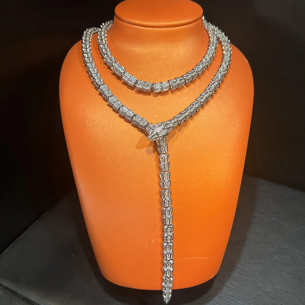 2026-european-new-style-90cm-ultra-long-adjustable-snake-necklace-and-fashionable-luxury-stud-earrings-women's-jewelry-set