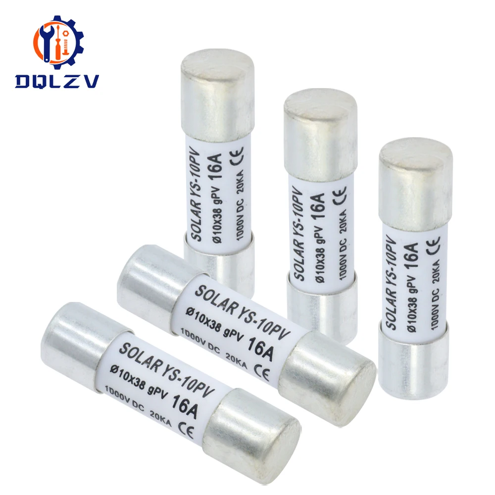 Fuse Solar DC 1000V PV 3A 6A 10A 15A 16A 20A 25A 30A 32A High Voltage For Solar System Protection