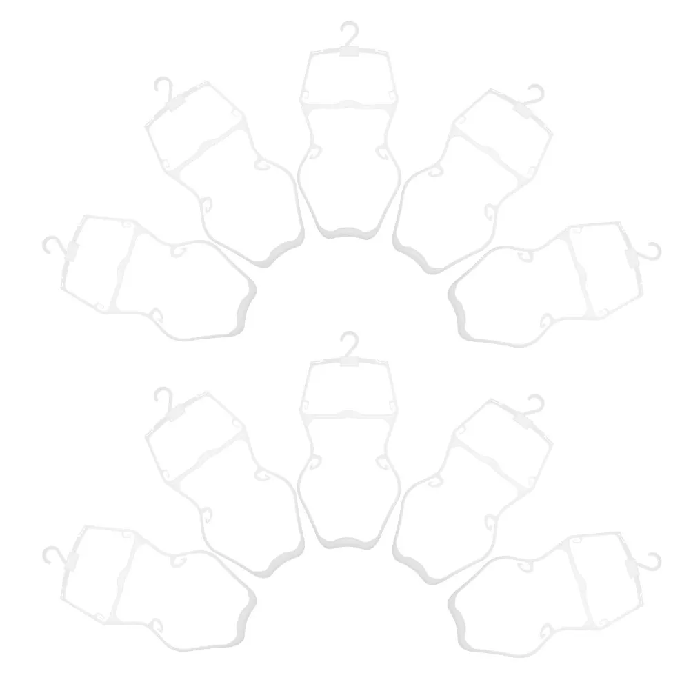 

10 шт. пластиковых вешалок для купальников, белые, для одежды, органайзер для гардероба