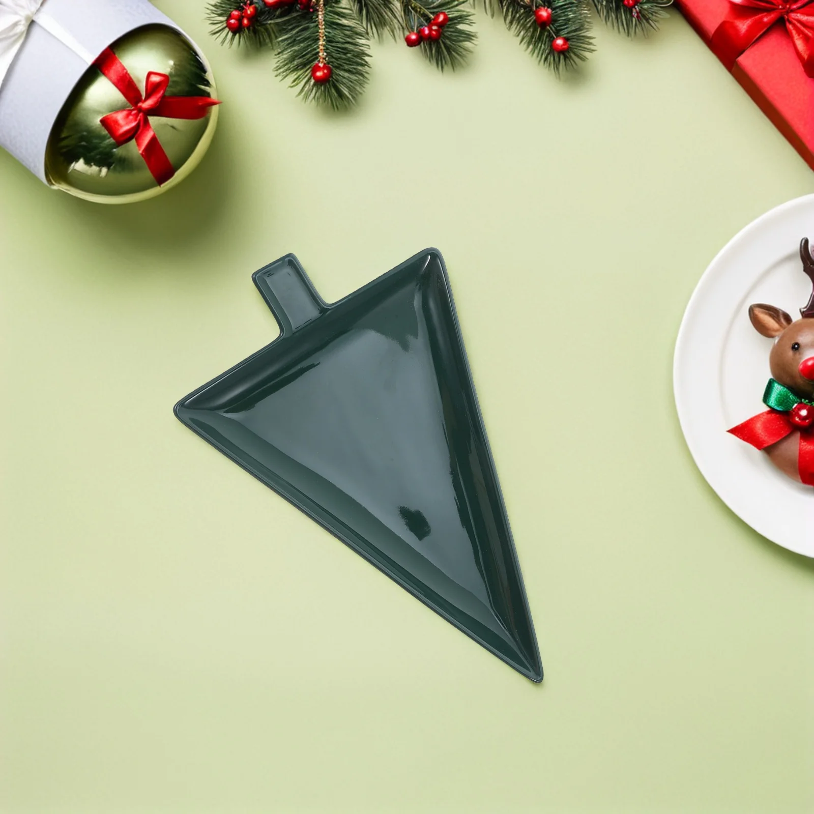 

Christmas Tree Shaped Ceramic Plate Large Holiday Candy Dish Festive Snack Tray for Desserts Appetizers Christmas Serving Dishes