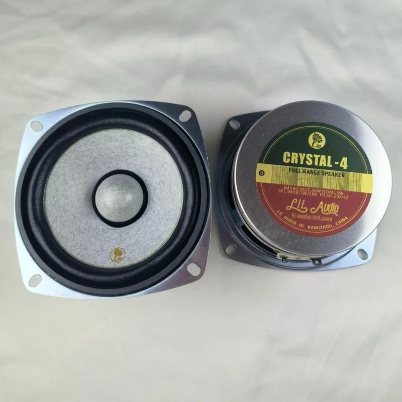 SOTAMIA 2Pcs 4 Inch Audio Full Range Speaker 8 Ohm 30W Paper Basin Cloth Edge Desktop HIFI Speaker Sound Music Power Loudspeaker