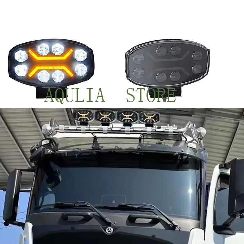 

1 PCS 10 inch Led Fog/Driving Lights Spotlight Truck 24V Led Spot Light Headlamp Led 4x4 White Amber Trailer Luces Para Camiones