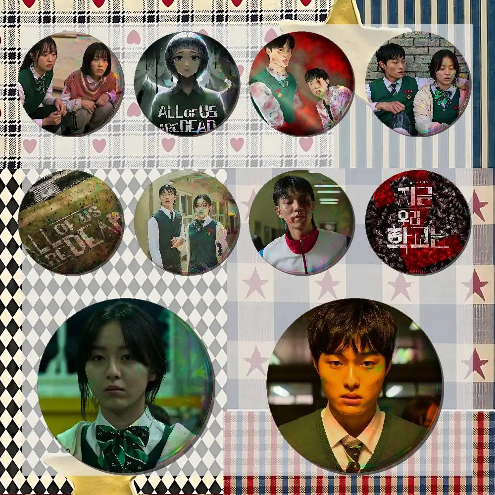 All Of Us Are D-Dead Badges Tinplate Soft Button Pin Brooch Metal Badge Custom Jewelry Accessories Hat Bag Lapel