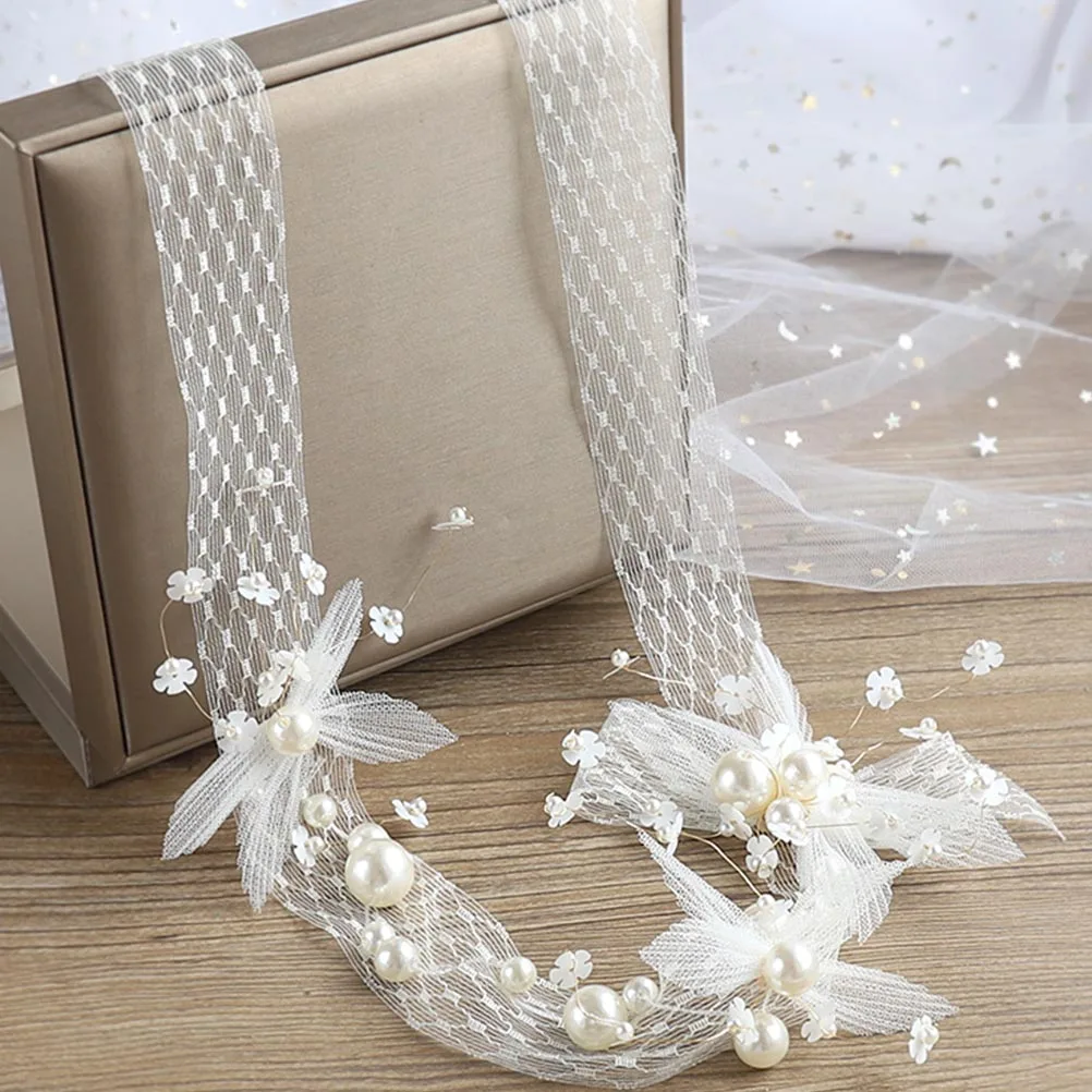 

Bridal Headwear Pearl Flower Headband Hair Accessories Women Girls Wedding Party Bridal Hair Accessories Flower Design Delicate