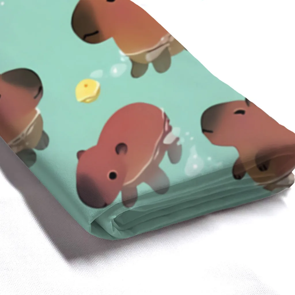 Bath Time Bathroom Shower Curtains Capybara Cute Animal Waterproof Partition Unique Home Decor Bathroom Accessories